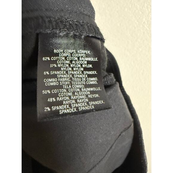 Anthropologie Essential Skinny Black Floral Brocade Velvet Tuxedo Stripe Pants - Picture 10 of 10